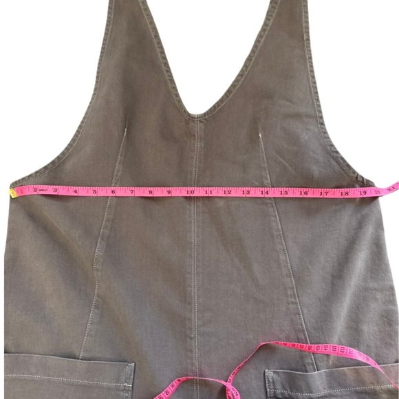 We The Free Utility Jumpsuit Medium Brown Overalls Wide Leg Boho - Picture 5 of 9